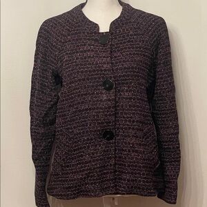 Vintage Doncaster Signature Purple Textured Blazer